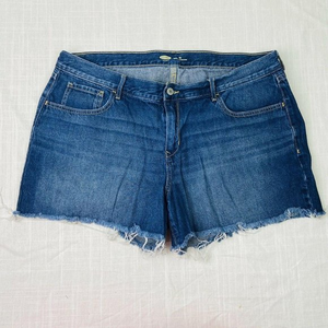 Old Navy‎ Distressed Hem Blue Jean Shorts Booty 16